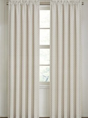 J Queen New York Garden View Curtain Panel - Cream